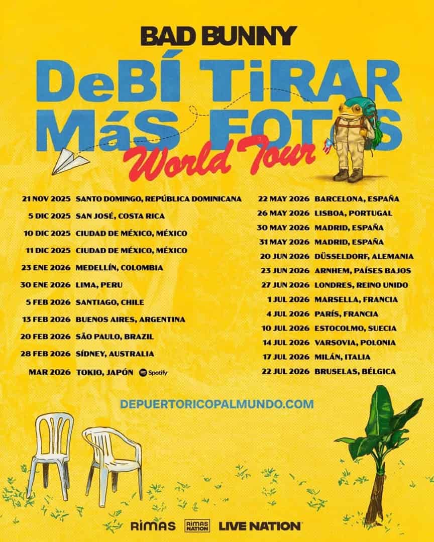 Bad Bunny anunció gira por América Latina