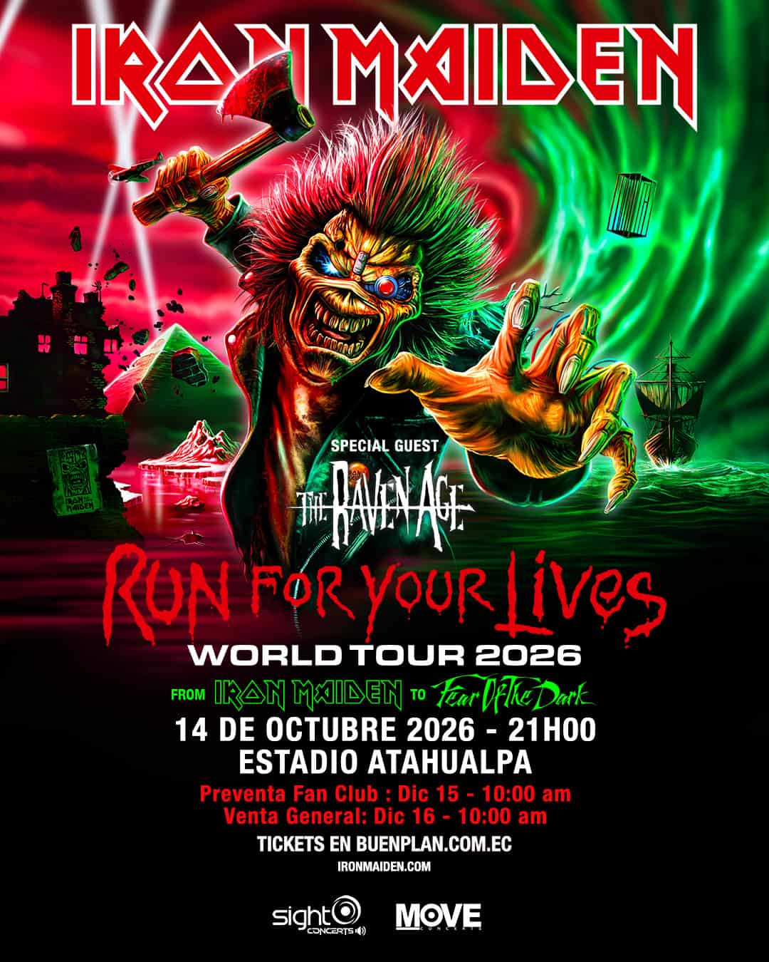 Iron Maiden en Ecuador 2026