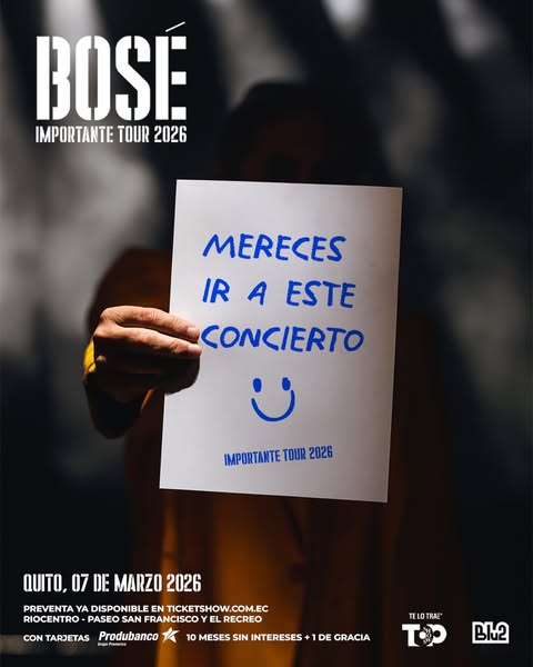Miguel Bosé en Quito 2026